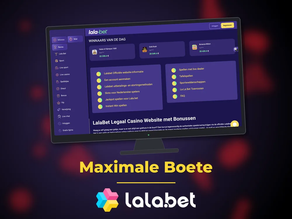lalabet - Maximale Boete