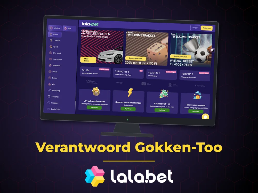 lalabet - Verantwoord Gokken-Too