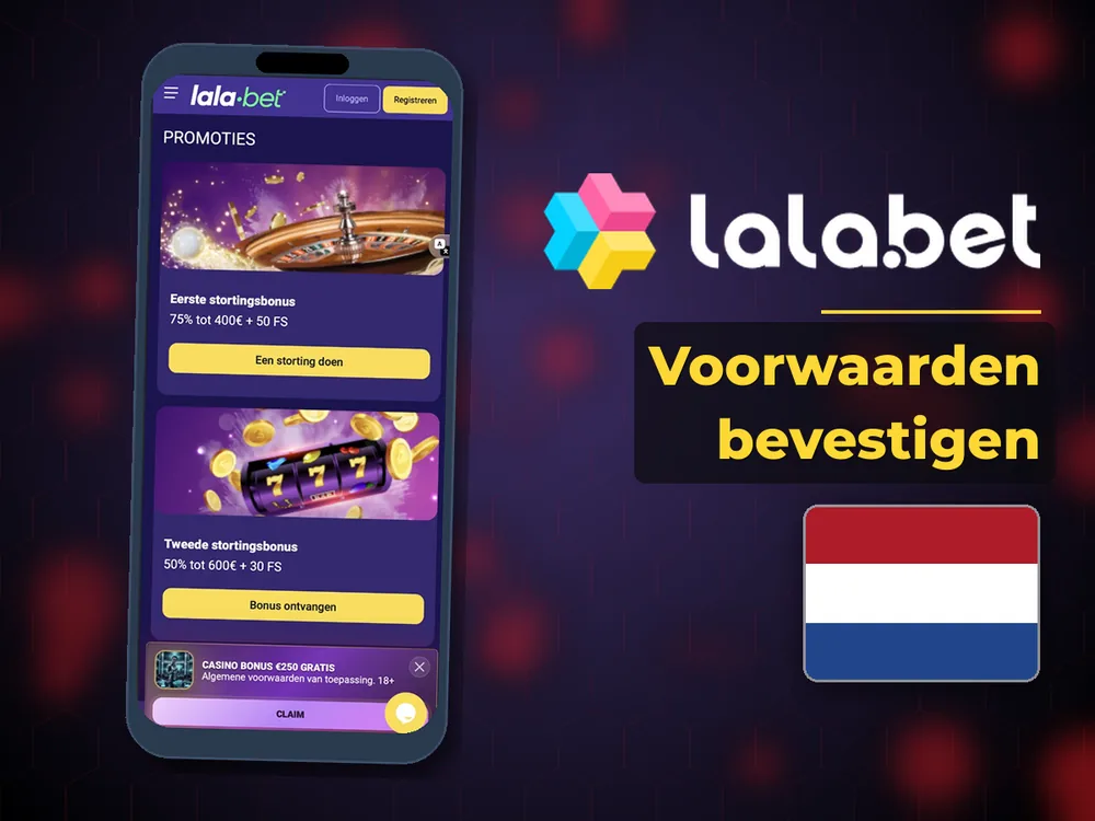lalabet - Voorwaarden bevestigen
